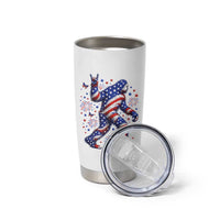 Funny Patriotic Bigfoot Tumbler Cup 4th Of July Freedom