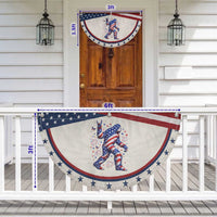 Funny Bigfoot Patriotic Fan Flag 4th Of July Freedom