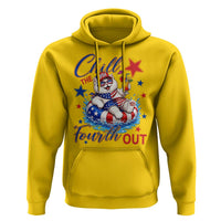 Funny Patriotic Persian Cat Hoodie Chill The Fourth Out