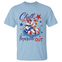 Funny Patriotic Persian Cat T Shirt Chill The Fourth Out