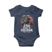 Bigfoot 250 Years Of Freedom Baby Onesie Patriotic Sasquatch Lover