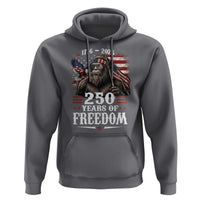 Bigfoot 250 Years Of Freedom Hoodie Patriotic Sasquatch Lover