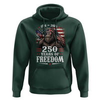 Bigfoot 250 Years Of Freedom Hoodie Patriotic Sasquatch Lover