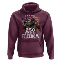 Bigfoot 250 Years Of Freedom Hoodie Patriotic Sasquatch Lover