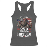 Bigfoot 250 Years Of Freedom Racerback Tank Top Patriotic Sasquatch Lover