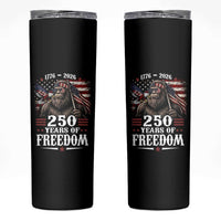 Bigfoot 250 Years Of Freedom Skinny Tumbler Patriotic Sasquatch Lover
