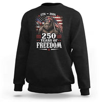 Bigfoot 250 Years Of Freedom Sweatshirt Patriotic Sasquatch Lover