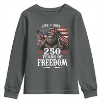 Bigfoot 250 Years Of Freedom Youth Sweatshirt Patriotic Sasquatch Lover