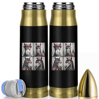 Patriotic Horse Selfie Squad Bullet Tumbler USA Flag Red White And Blue Graphic