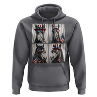 Patriotic Horse Selfie Squad Hoodie USA Flag Red White And Blue Graphic