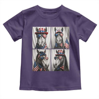 Patriotic Horse Selfie Squad Toddler T Shirt USA Flag Red White And Blue Graphic