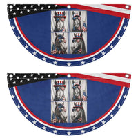 Funny Horse Selfie Squad Patriotic Fan Flag USA Flag Red White And Blue Graphic