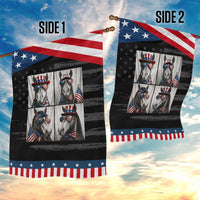 Patriotic Horse Selfie Squad Patriotic Garden Flag USA Flag Red White And Blue Graphic