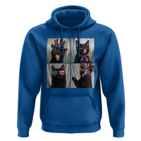 Funny Patriotic Black British Shorthair Cat Selfie Hoodie