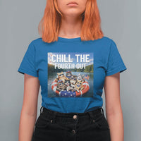 Funny Americana Cat Squad T Shirt For Women Chill The Fourth Out