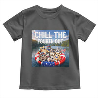 Funny Americana Cat Squad Toddler T Shirt Chill The Fourth Out