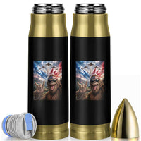 Patriotic Bigfoot 4th Of July Selfie Bullet Tumbler Funny USA Freedom Jet Fighter Graphic