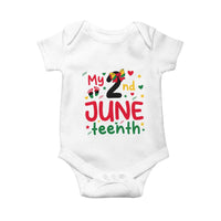 My Second Juneteenth Baby Onesie African American Baby Freedom Day