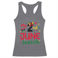 My Second Juneteenth Racerback Tank Top African American Baby Freedom Day