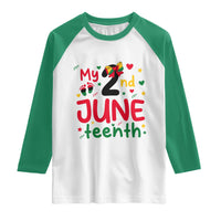 My Second Juneteenth Raglan Shirt African American Baby Freedom Day