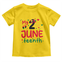 My Second Juneteenth Toddler T Shirt African American Baby Freedom Day