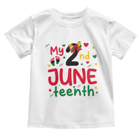 My Second Juneteenth Toddler T Shirt African American Baby Freedom Day