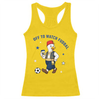 Funny Bosnia Goose Soccer Fan Gift Racerback Tank Top Off To Watch Fudbal