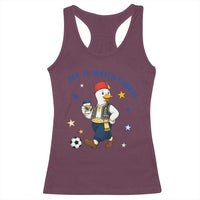 Funny Bosnia Goose Soccer Fan Gift Racerback Tank Top Off To Watch Fudbal