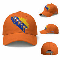 Bosnia And Herzegovina Word Art Map Baseball Cap Bosnian Pride Gift