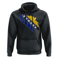 Bosnia And Herzegovina Word Art Map Hoodie Bosnian Pride Gift