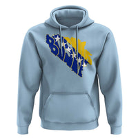 Bosnia And Herzegovina Word Art Map Hoodie Bosnian Pride Gift