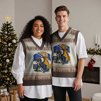Bosnian Dragon Fudbal Fan V-Neck Knit Sweater Vest Bosnia And Herzegovina Pride