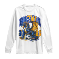 Bosnian Dragon Fudbal Fan Long Sleeve Shirt Bosnia And Herzegovina Pride
