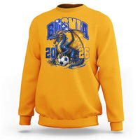 Bosnian Dragon Fudbal Fan Sweatshirt Bosnia And Herzegovina Pride