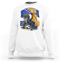 Bosnian Dragon Fudbal Fan Sweatshirt Bosnia And Herzegovina Pride