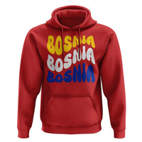 Groovy Retro Bosnia Hoodie Proud Bosnian Balkan Heritage Gift