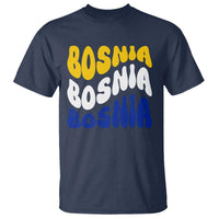 Groovy Retro Bosnia T Shirt Proud Bosnian Balkan Heritage Gift