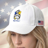 Bosnia Soccer Messy Bun Baseball Cap Hajmo Bosno Game Day Gift