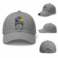 Bosnia Soccer Messy Bun Baseball Cap Hajmo Bosno Game Day Gift