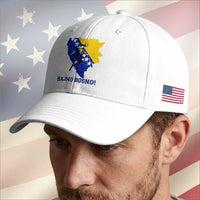 Vintage Bosnian Map Football Fan Baseball Cap Proud Balkan Heritage Gift