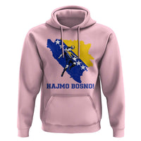 Vintage Bosnian Map Football Fan Hoodie Proud Balkan Heritage Gift