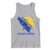 Vintage Bosnian Map Football Fan Tank Top Proud Balkan Heritage Gift