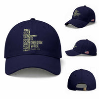 Fatherhood Is Kingdom Work Baseball Cap Camo Christian Fathers Day Gift