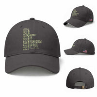 Fatherhood Is Kingdom Work Baseball Cap Camo Christian Fathers Day Gift
