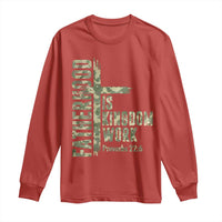 Fatherhood Is Kingdom Work Long Sleeve Shirt Camo Christian Fathers Day Gift