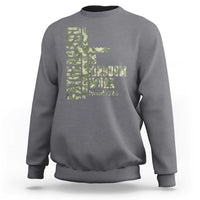 Fatherhood Is Kingdom Work Sweatshirt Camo Christian Fathers Day Gift