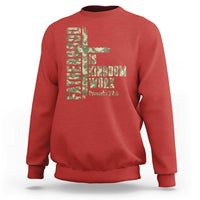 Fatherhood Is Kingdom Work Sweatshirt Camo Christian Fathers Day Gift
