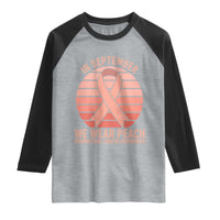 In September We Wear Peach Raglan Shirt Endometrial Cancer Awareness Support