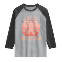In September We Wear Peach Raglan Shirt Endometrial Cancer Awareness Support