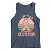 In September We Wear Peach Tank Top Endometrial Cancer Awareness Support
